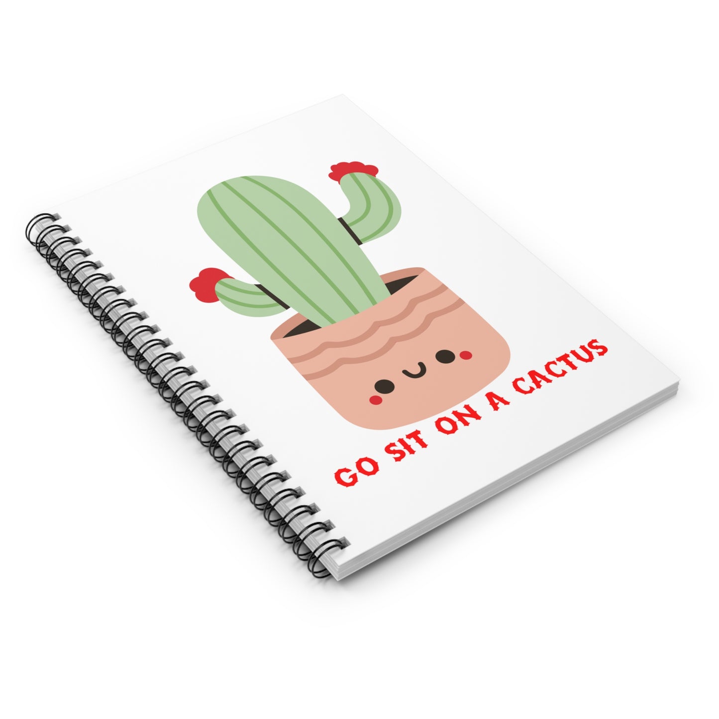 Funny Go Sit on a Cactus Notebook| Back to school | Southwest Journal