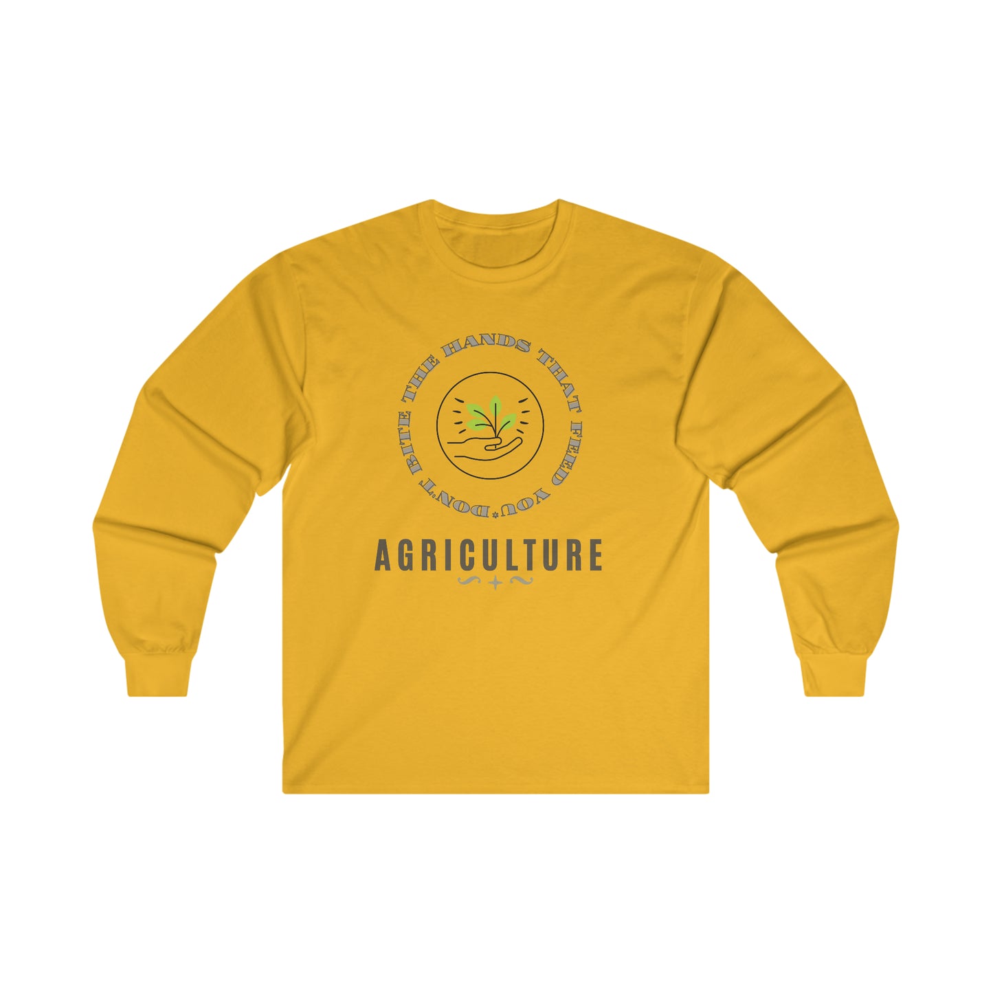 Farmer Agriculture Feeding the World Quote Ultra Cotton Long Sleeve Tee