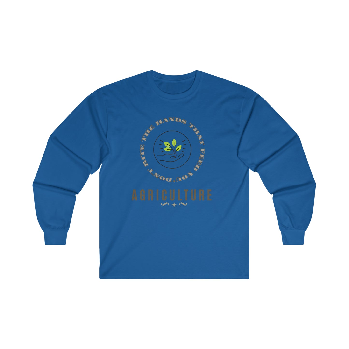 Farmer Agriculture Feeding the World Quote Ultra Cotton Long Sleeve Tee