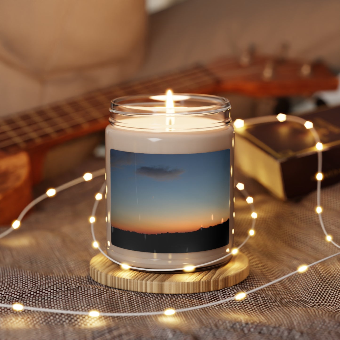 Sunset Landscape Scented Soy Candle, 9oz