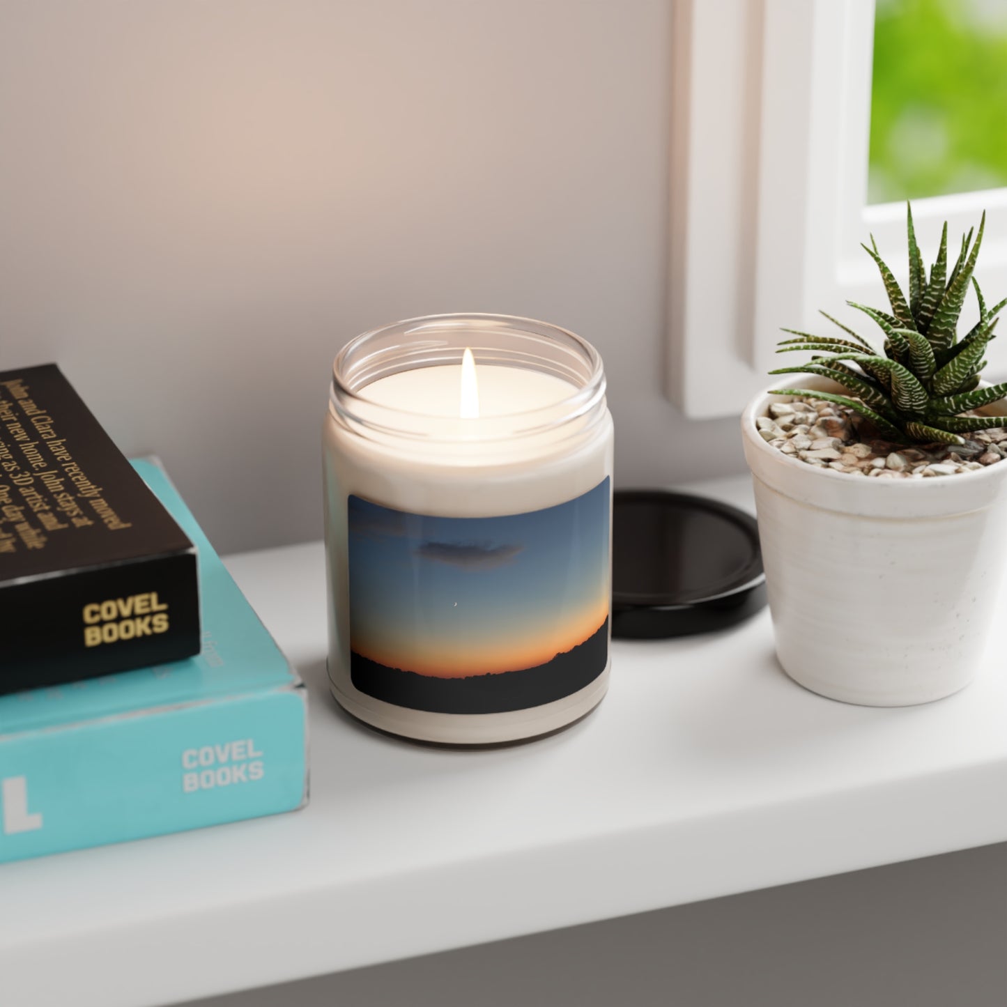 Sunset Landscape Scented Soy Candle, 9oz