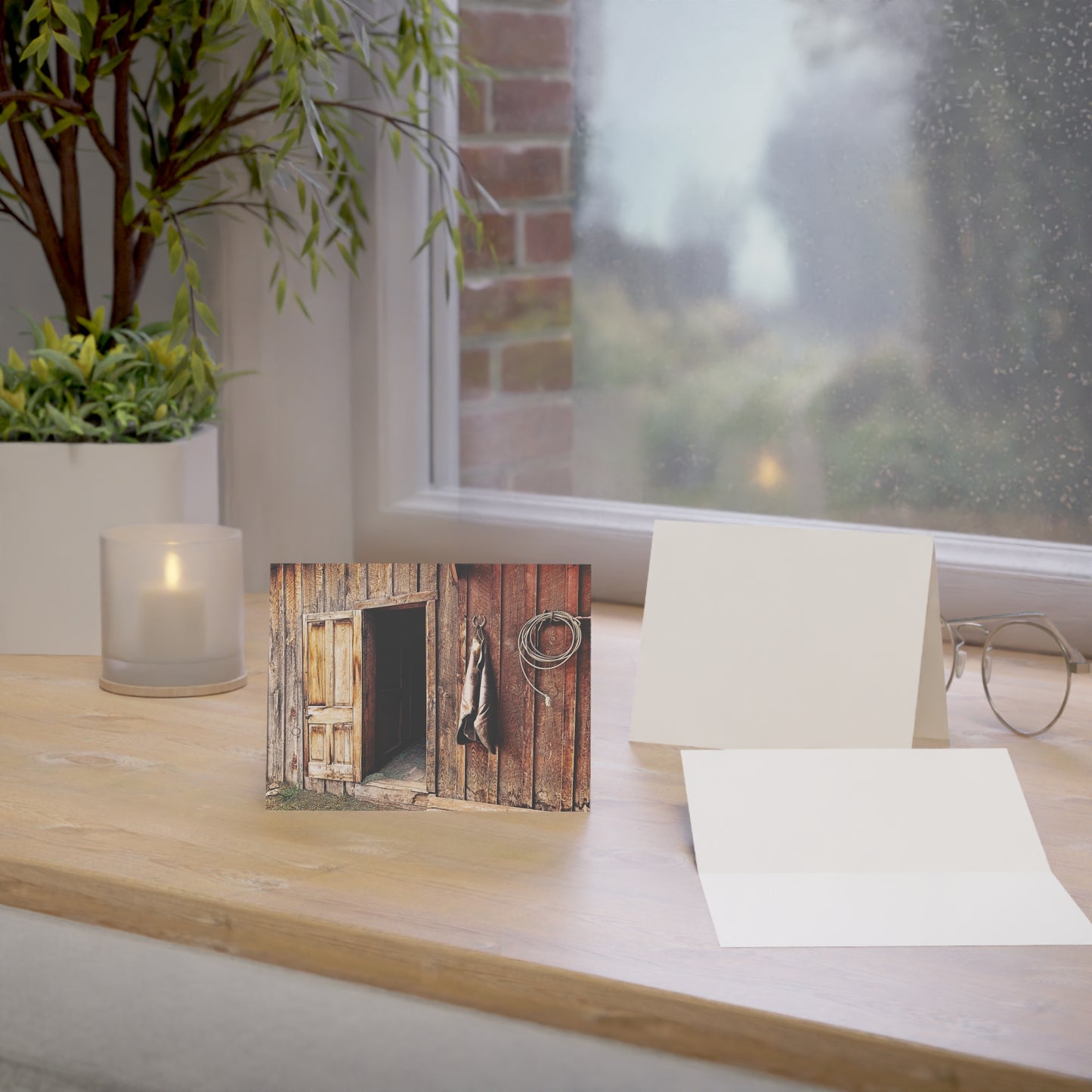 County Greeting Cards Rustic Barn Note Card Thank You Card (1, 10, 30, and 50pcs)