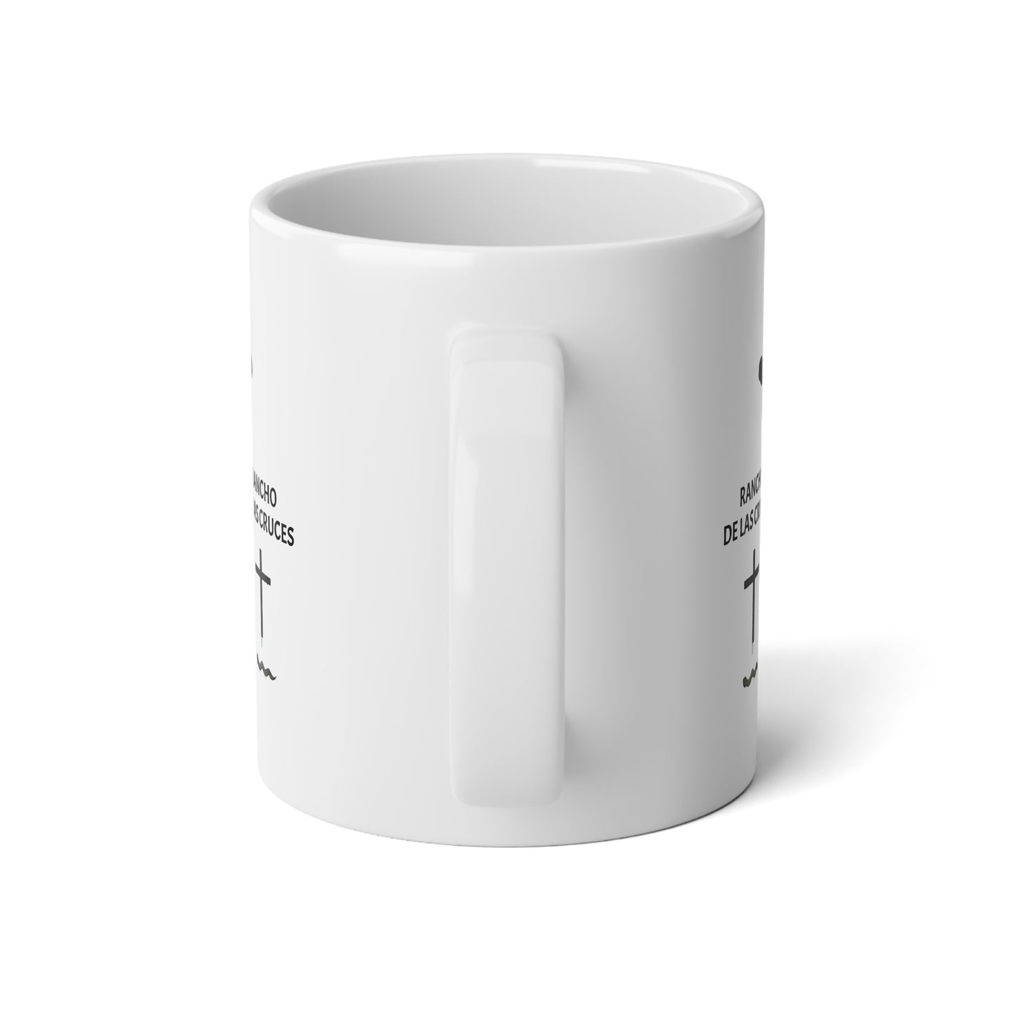 Customized Black Angus Jumbo Mug, 20oz - I Love Cows |Logo Farming Cup