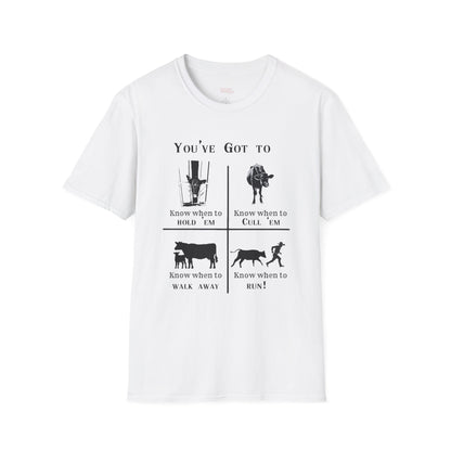 Funny Farmer Unisex T-Shirt, Humorous Cattle Farmer Tee, Funny Cow Shirt, Farm Life Shirt, Farmer Gift