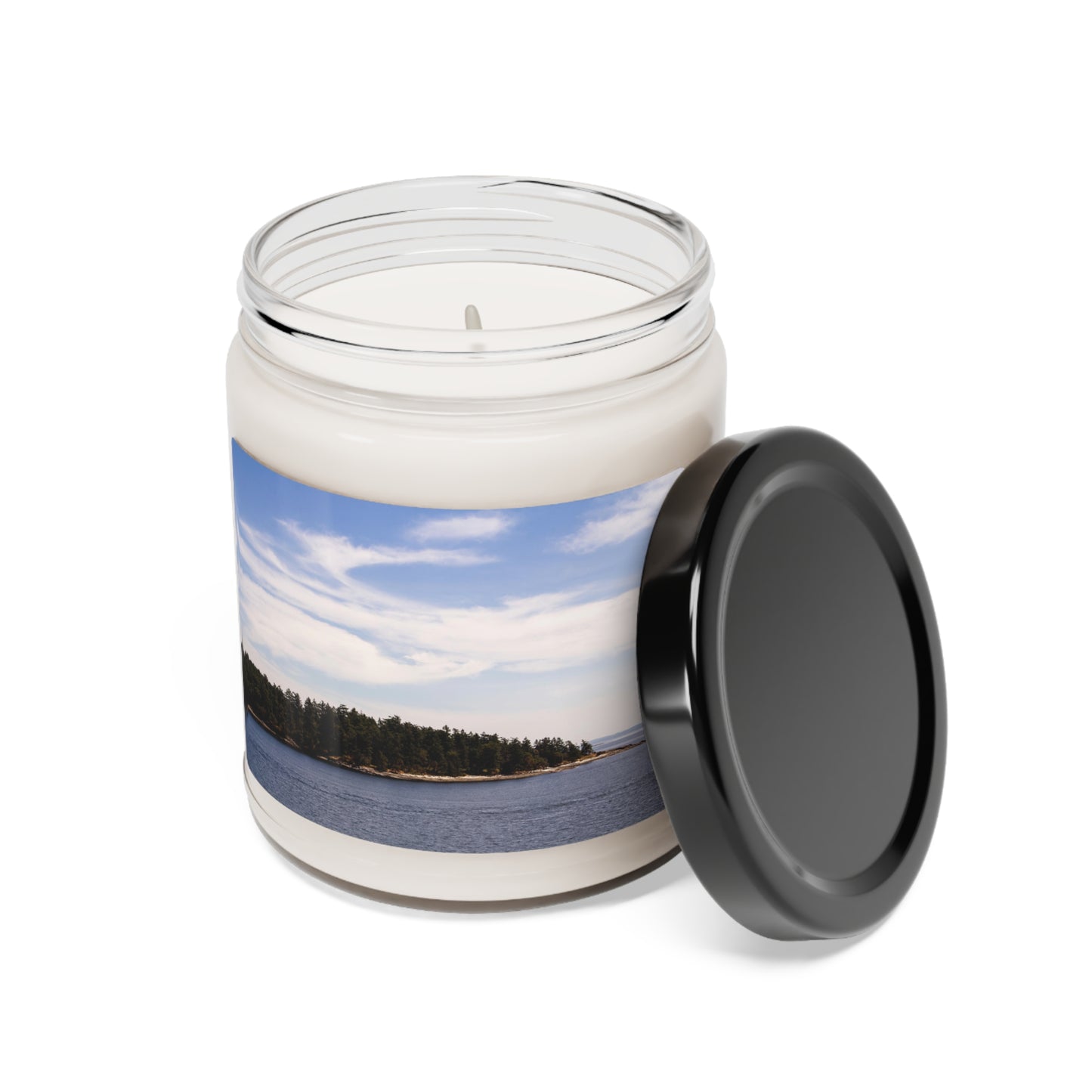 Ocean Water Beach Scene Scented Soy Candle, 9oz