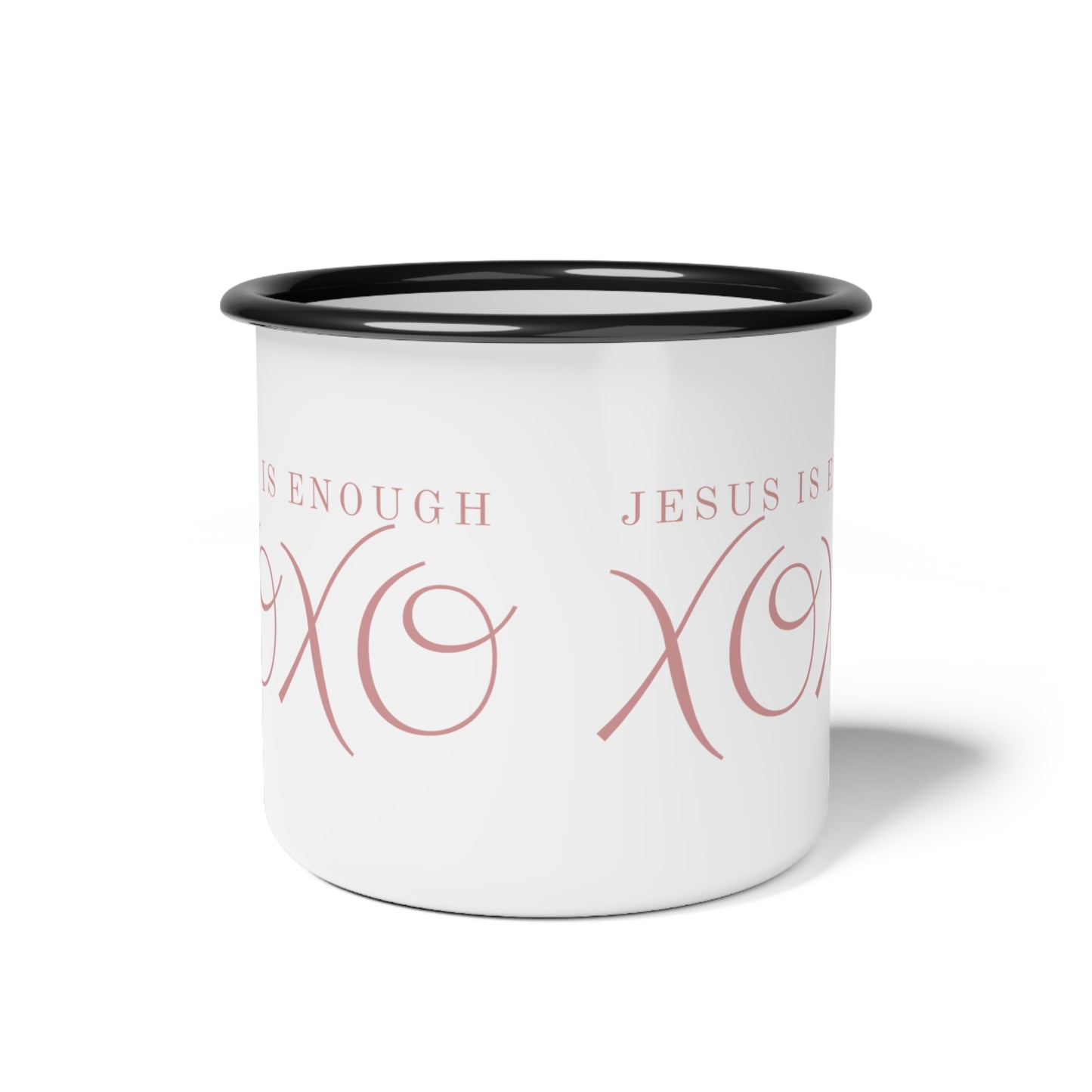 Jesus is Enough Enamel Camp Cup Christian Tin Cup Faith Coffee Mug