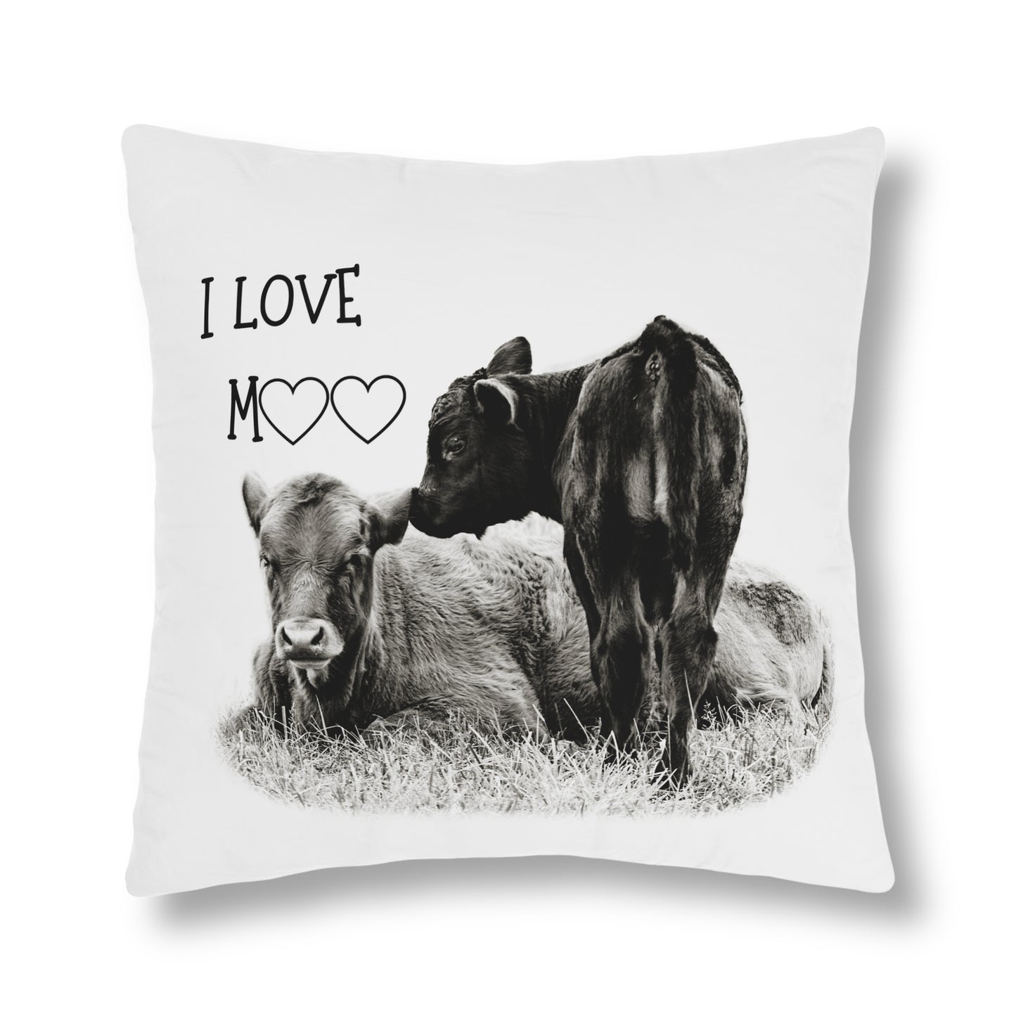 Baby Cow Cuddling Farmhouse Quote Waterproof Pillows