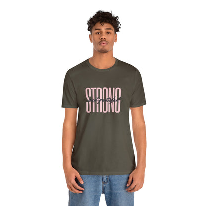 Strong and Grateful Motivational T-shirt Unisex Jersey Short Sleeve Tee