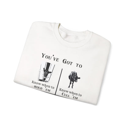 Funny Farmer Sweatshirt - Crewneck, Humorous Cattle Farmer Gift